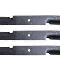 Three Pack Pro Grade 18 Inch Mower Blades OEM 482878 for 52 Inch Deck Replacement Replaces 481707 48108 481711