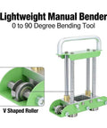 Two Station Sheet Metal Bender For Manual Bending Of Steel Aluminum And Copper From 0 To 90 Degrees With Lightweight Aluminum Handle