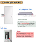 Product specification image for Pro Grade Aluminum Access Panel For Drywall Walls Hvac Plumbing Duct Inspection Door.