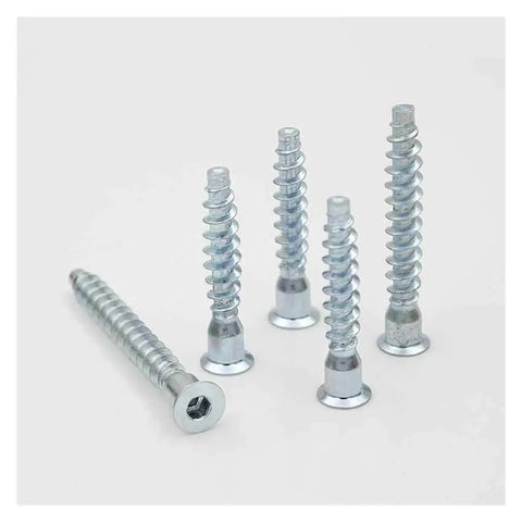 Sturdy Stainless Steel Wood Screws Set With Hex Or Pozi Drive Countersunk Flat Head, rust-resistant, 100 Pack M7x50mm for woodworking