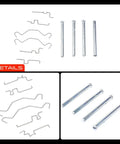 Upgrade Your Ride With This A Premium Rear Disc Brake Hardware Kit Compatible With Toyota Corolla Matrix Celica And Pontiac Vibe For Smooth Performance and Reliable Stopping Power Every Single Day, steel springs and pins