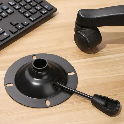 Heavy Duty Tilt Control Replacement For Office Chair Swivel Mechanism Base With Five Point Five Inch Mount Plate on desk