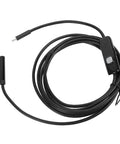 7mm Industrial Endoscope With 2MP HD Camera And Type C USB And Micro USB Interfaces 2m Cable coiled view