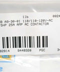 Label of Single AC Contactor A9-30-01 1000V DC Rated 26A 110-120VAC Coil 60/50Hz 7.5HP Motor Control Relay with barcode