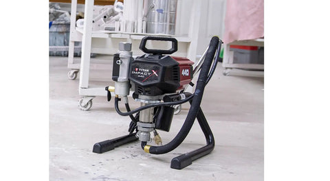 Heavy Duty Electric Airless Paint Sprayer With Skid Mount And Smart Flow Adjustment For Contractors Who Want A Slick Top Shelf Finish On Large Jobs Without Breaking A Sweat Daily in a workshop setting.