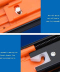 Two Piece Drawer Slides With Full Extension And Smooth Metal Ball Bearing Runners showing anti-off device and opening slot
