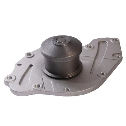 Premium Engine Water Pump Kit With Gasket For V6 3.5 Liter And 4.0 Motors close-up view showing silver metal design and smooth finish.