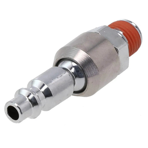 360 Degree Rotary Union Air Joint For Pneumatic Tools And Air Compressors Leakproof 360 Rotation Connector No Tangling Design High Flow Pneumatic Coupling For Hoses And Your Workshop Gear, silver metal hose fitting