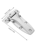 Stainless Steel Cabinet Door Hinge For Metal Cabinets Heavy Duty High Load Capacity Weather Resistant For Boats And Outdoor Use Concealed Marine Grade Hinges For Smooth Operation And Tough As Nails Cabinet Access, 14.5cm x 8.5cm