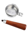 Pull That Perfect Shot With This 58mm Bottomless Portafilter Featuring Two Heavy Duty Filter Baskets And A Straight Up Comfy Wood Handle.
