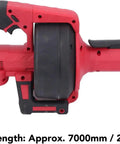 Heavy Duty Cordless Drain Auger With Motorized Cable Feed That Nukes Stubborn Clogs Fast 7 Meter Electric Drain Snake side view