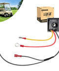 Premium Voltage Regulator Rectifier For Club Car Ds Carryall Gas Golf Carts 1992 Up with wires and connectors in view.