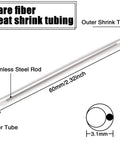 Top Shelf Fiber Optic Splice Sleeves With Robust 304 Stainless Steel Inner Needles And Clear Polyethylene Heat Shrink Tubing for 60mm length.