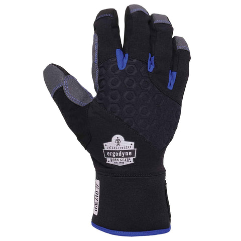 Reinforced Thermal Waterproof Winter Work Gloves Unisex Black Large Pack Of 1 With 3M Thinsulate Insulation 40g Palm 70g Back
