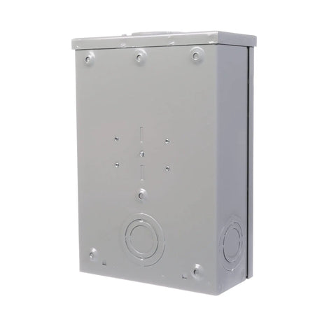 135 Amp Four Jaw Ringless Meter Socket With Ringless Cover for overhead and underground feed, front view.