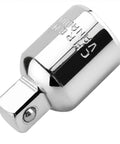 Heavy Duty Half Inch Drive Female To Three Eighth Male Impact Socket Adapter Built Like A Tank With Heat Treated Chrome Vanadium Steel.