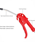 High Flow Air Blower Gun For Compressors With Angled Bent Nozzle And Ergonomic Handle Heavy Duty Plastic Body 180 Psi Maximum One Quarter Inch Inlet