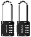 Two Pack 2.6 Inch Long Shackle 4 Digit Outdoor Waterproof Padlock For Hasps Lockers Fences Gates Toolboxes Cases And Cabinets Built Tough As Nails From Zinc Alloy And Steel