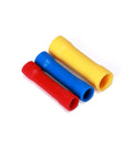 Colored insulated connectors from Versatile 250 Piece Insulated Wire Connectors Assorted Crimp Terminal Kit With Quick Disconnect Ring Spade Butt Splices Piggy Back For Automotive And Home Wiring Projects.