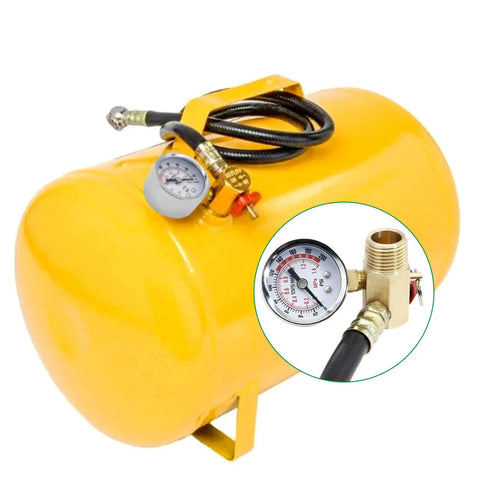 The Real Deal Air Hose Replacement Kit With Brass Manifold Valve And 0 200 Psi Pressure Gauge For Air Compressor tank and gauge.