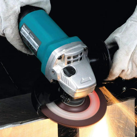 4-1/2 Inch Paddle Switch Angle Grinder With 7.5 Amp Motor Delivers 11,000 RPM, Lightweight 4.5 Lbs, Compact 2-1/2 Inch Barrel