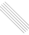 Built Tough 304 Stainless Steel Fully Threaded Rod Ten Twenty Four UNC Thread Size 9.8 Inch Long Five Pack For Anchoring Bolts Clamps Hangers And U Bolts