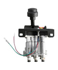 Front view of Beefed-Up Heavy-Duty PTO Hoist Air Shift Control Valve With Automatic Kick-Out For Dump Trucks And Trailers, 3-Position Tipper.