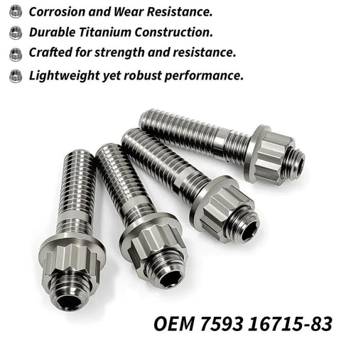 Titanium Stud Bolt Nut Kit For Harley Sportster 883 1200 Dyna Softail Electra Glide Road Glide Road King Fat Boy Upgrade