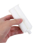 10 Pack Dual Component Epoxy Adhesive Cartridges With Precise Glue Dispensing For Industrial Jobs One To One Ratio White Tubes Portable Manual Applicator Ready Versatile Bonding For Plastic And Metal Repairs hand holding white dual-component cartridge