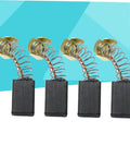 4Pcs Carbon Motor Brushes For Power Tools, Replacement Electric Hammer Drill Brushes with springs and leads
