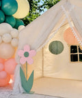 Six Pack Paper Camp Lantern Set In Pink Green And Tan For Bachelorette Parties Birthdays Outdoor Parties And Glamping Decor