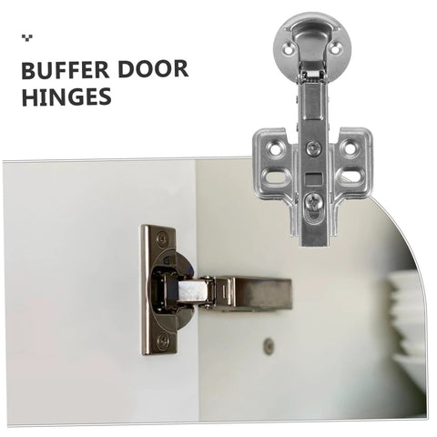Two stainless steel cabinet door hinges with hydraulic buffer for high-load kitchen cabinets
