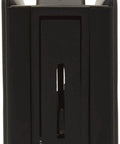 Front view of Solid Brass Pocket Privacy Door Pull In Matte Black, Built Tough Interior Door Handle, Easy Install and Durable Finish
