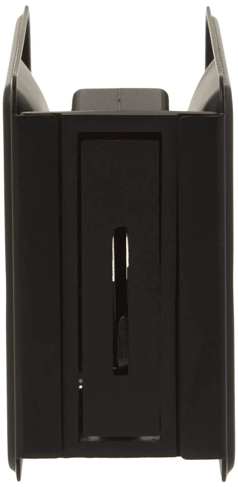 Front view of Solid Brass Pocket Privacy Door Pull In Matte Black, Built Tough Interior Door Handle, Easy Install and Durable Finish