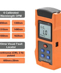 2 In 1 Optical Power Meter And Visual Fault Locator For Fiber Optic Testing with rechargeable battery and six wavelengths