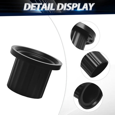 Replacement M167267 Bushing For John Deere Lawn Mowers Z235 Z255 Z335E Z355E Z335M Z345M Z345R Eight Piece Yoke Bushing Set Made From Waterproof Plastic And Rustproof Durable Fit For Deere Z Series Mowers black plastic bushing close-up