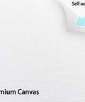Close-up of premium self-adhesive New York City Skyline Canvas Wall Mural in black and white with bubble-free feature for easy application.