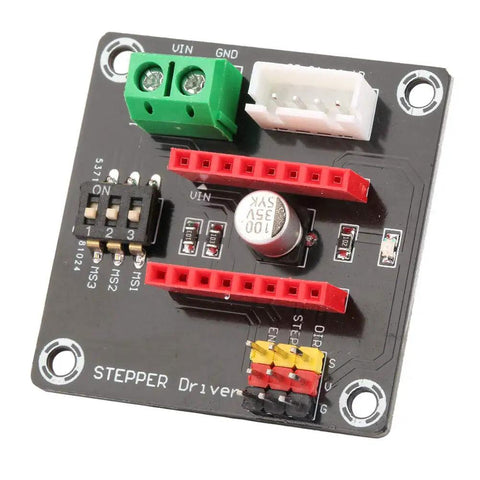 Beefed Up 42 Stepper Motor Driver Expansion Board for 3D Printers with On Board DIP Switch and Terminal Power Connector Easy Setup