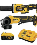 Cordless 20V Max Angle Grinder And Die Grinder Two Tool Combo With Battery Charger Brushless Motor and 5Ah battery pack