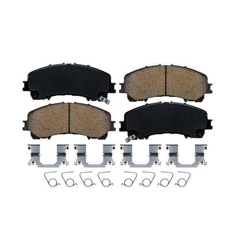 Front Wheel Bearing Hub Brake Kit With Drilled And Slotted Rotors And Ceramic Pads For 2014 2019 Nissan Rogue 12.60 Inch