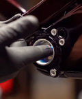 Applying Bike Assembly Grease That Keeps Your Ride Quiet And Smooth, Long-Lasting Lubrication, 100g, to bicycle bottom bracket
