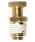 Front view of 1/4 inch NPT drain cock valve replacement for air compressors, beefed-up brass, easy install, replaces D-1403 valve.