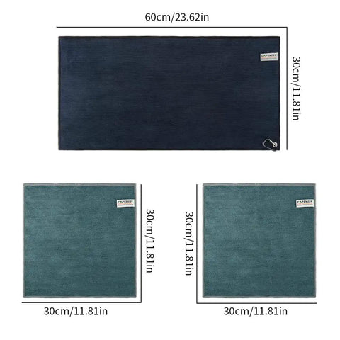 Barista Cleaning Towel Set With Hook Pack Of 3 Microfiber Cloths For Espresso Machines Steam Wand And Coffee Bar Counter