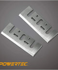 Premium High Speed Steel Planer Blades Set Of Two For DeWalt Bosch Makita Handheld Woodworking Tools, two steel blades.