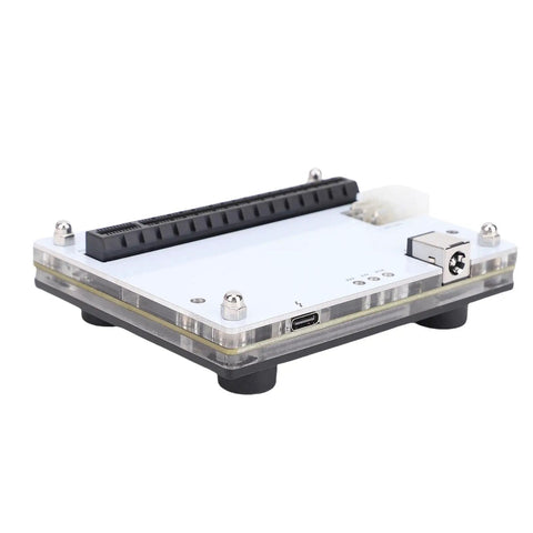 Portable USB4 EGPU Dock Expands PCIe 16X Slot For Gaming Laptops With One Meter Cable And SFX Bracket showing a side view of the glossy enclosure.