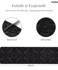 Non Slip Carpet Stair Treads For Wooden Steps Self Adhesive 8x30 Inches 15 Pack Black floral detail close-up and size guide