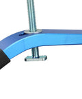 Secure Your Woodworking Projects Like A Pro With This Heavy Duty T Slot Clamp Set For CNC Machines Featuring Strong 6063 Aluminum Build And Effortless Clamping Action For Stable Workbench Success - Close-up of the durable blue aluminum clamp with screw.
