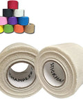 Pro Grade Drumstick Grip Tape White Two Count Pro Pack rolls showing soft cotton gauze wrap for drummers, ideal for killer stick control.