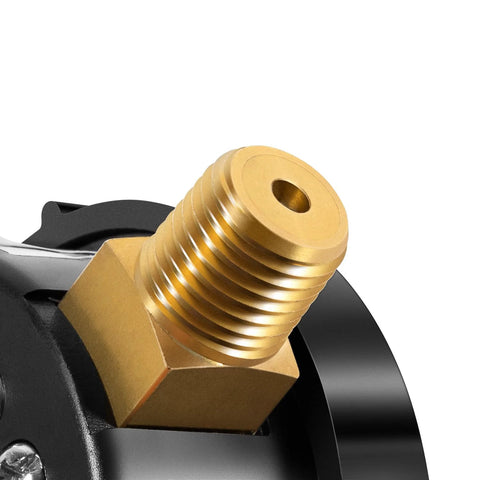 Brass top-mount manual air-relief valve fitting on pool filter housing (close-up)