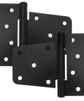 Heavy Duty Gate Hinges Three And A Half Inch Black Weld On Outdoor Fence Hinges For Wood And Metal Gates Built Tough For Barns Sheds And Pallets